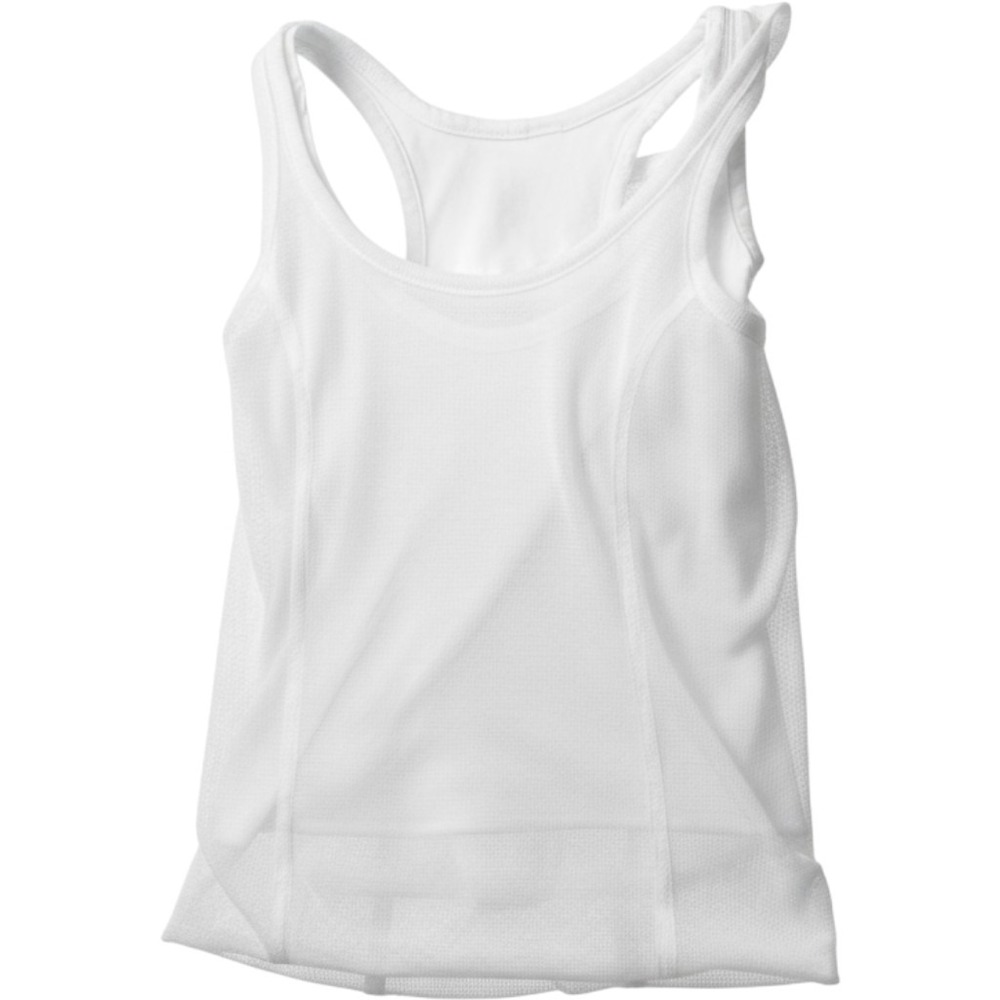 Laundry by Shelli Segal White Mesh Tank Top Racerback XS